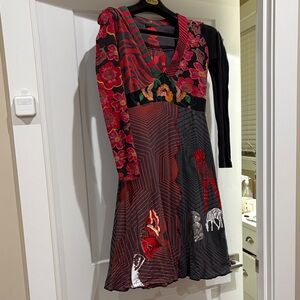 Desigual Multicolor Long Sleeve Dress